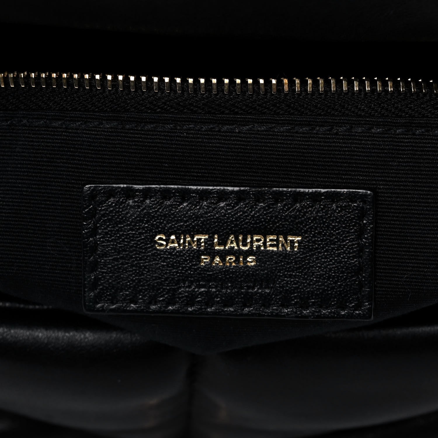 Saint Laurent Lambskin Quilted Small Loulou Puffer Monogram Chain Satchel Black 6 of 11