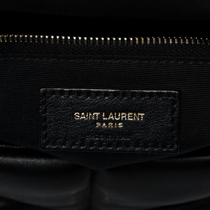 Saint Laurent Lambskin Quilted Small Loulou Puffer Monogram Chain Satchel Black 6 of 11