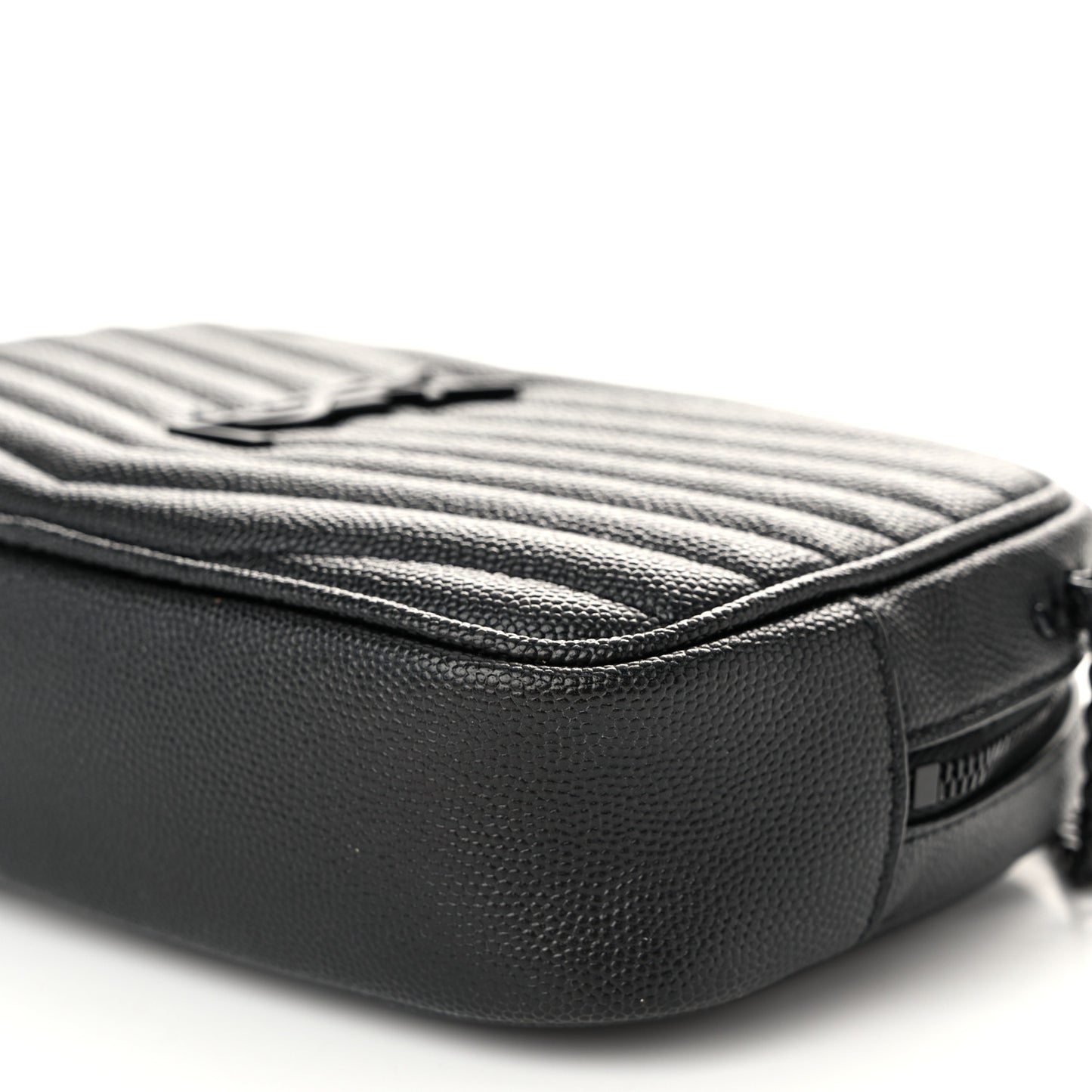 Grain De Poudre Matelasse Monochrome Monogram Mini Lou Camera Bag Black