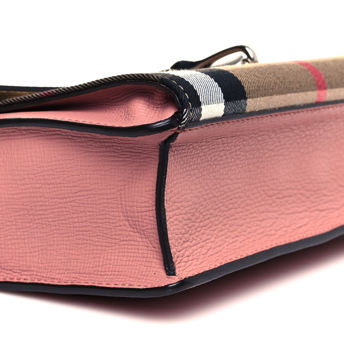 Derby Calfskin House Check Small Macken Crossbody Bag Dusty Rose