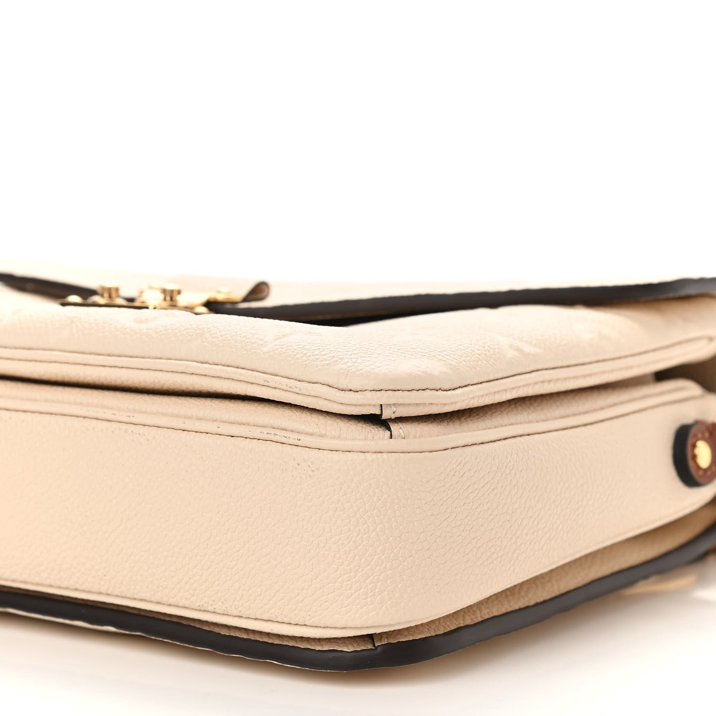 Empreinte Braided Pochette Metis Creme Beige Caramel