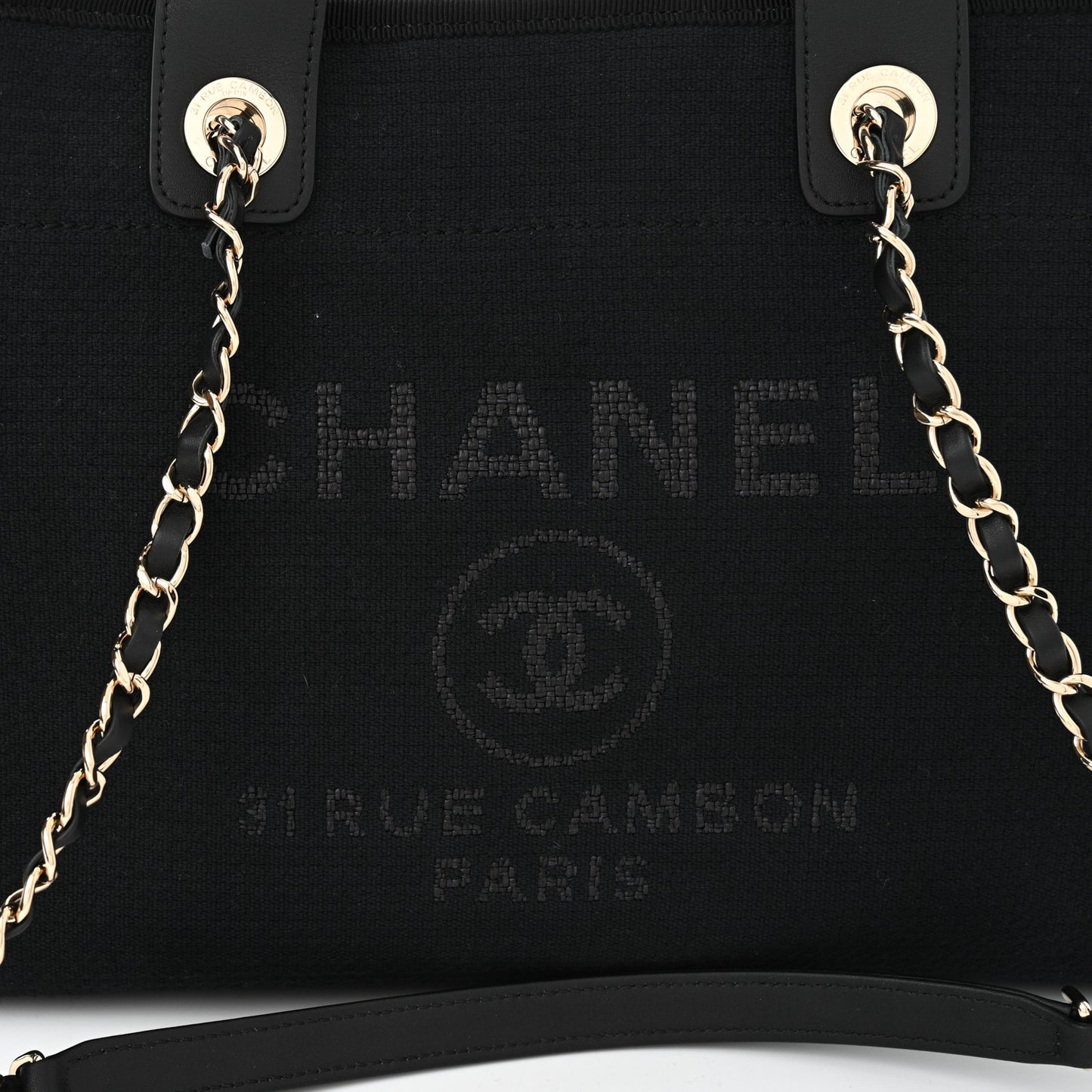 Mixed Fibers Small Deauville Tote Black