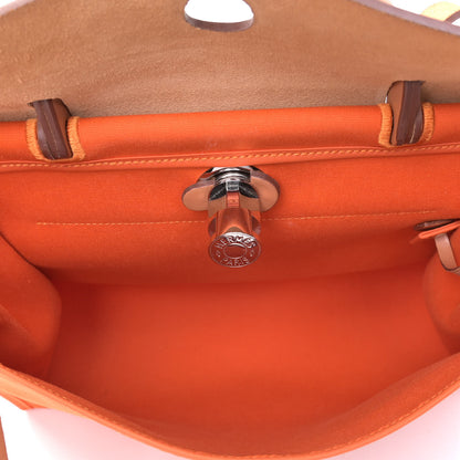Hermes Vache Hunter Toile Herbag Zip 31 PM Orange 4 of 7