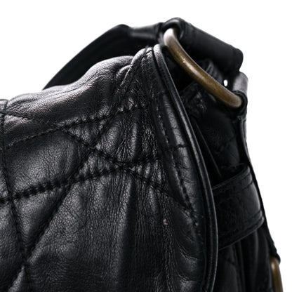 Christian Dior Lambskin Cannage Flap Messenger Bag Black 16 of 19
