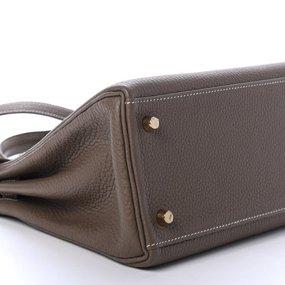 Hermes Togo Kelly Retourne 28 Etoupe 7 of 10