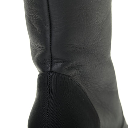Chanel Calfskin Grosgrain Cap Toe Knee High Boots 40 Black 8 of 8