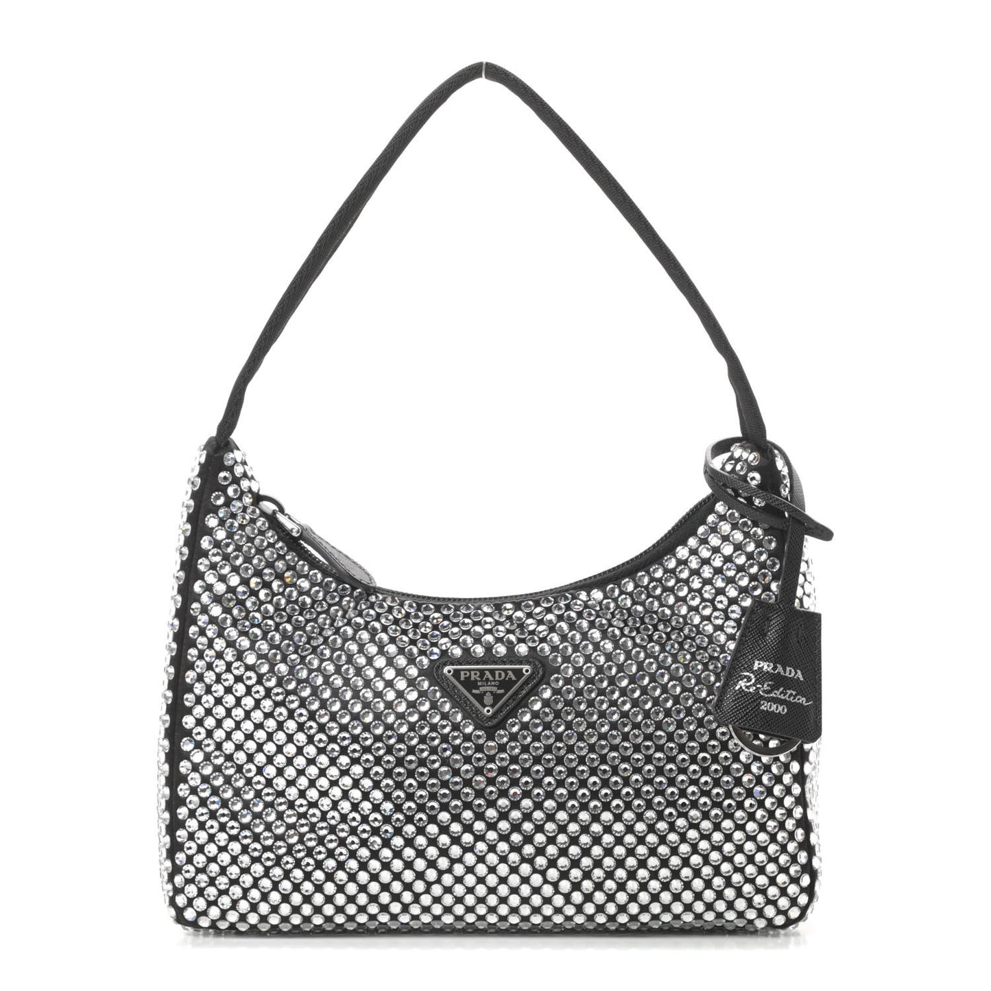 Satin Crystal Mini Re-Edition 2000 Bag Cristal