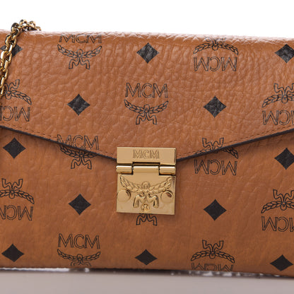 MCM Visetos Medium Patricia Wallet On Chain Cognac 8 of 8