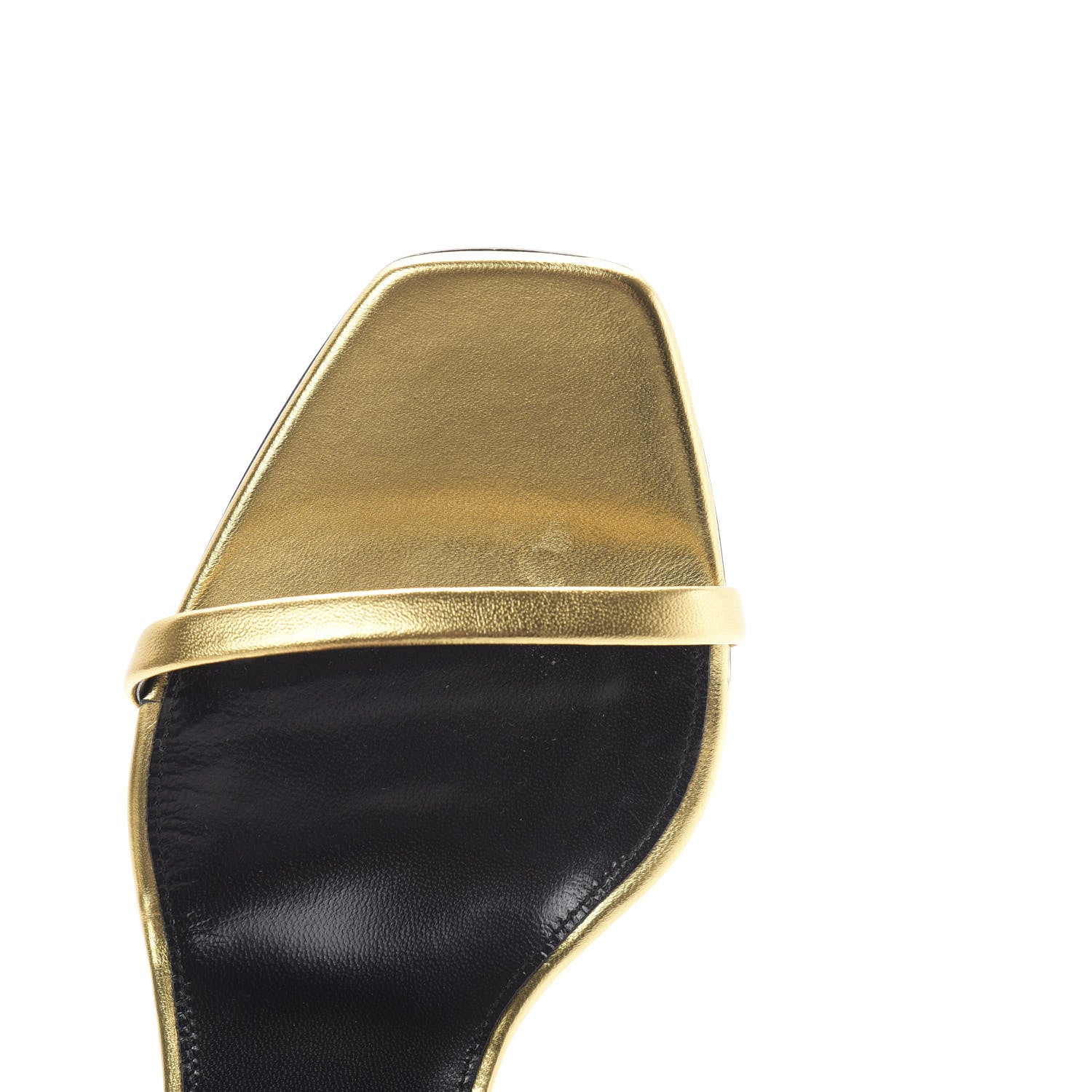 Saint Laurent Calfskin Opyum Sandals 39 Oro 11 of 12