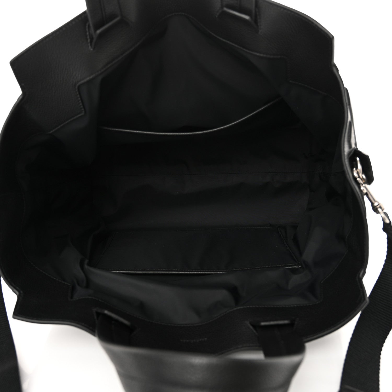 Balenciaga Grained Calfskin Embossed Car East West Tote Black 5 of 10