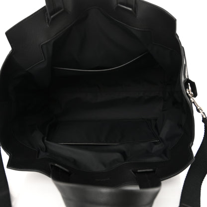 Balenciaga Grained Calfskin Embossed Car East West Tote Black 5 of 10