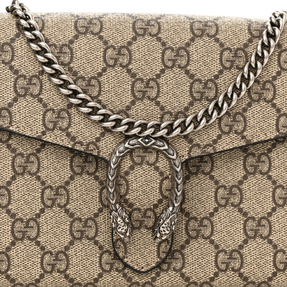Gucci GG Supreme Monogram Mini Dionysus Chain Wallet Beige Black 8 of 10