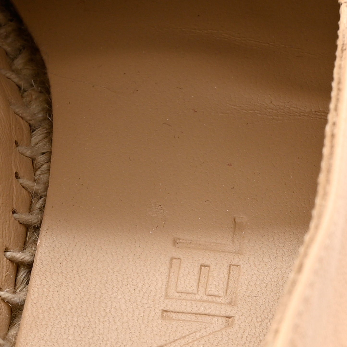 Lambskin CC Espadrilles 35 Beige Black
