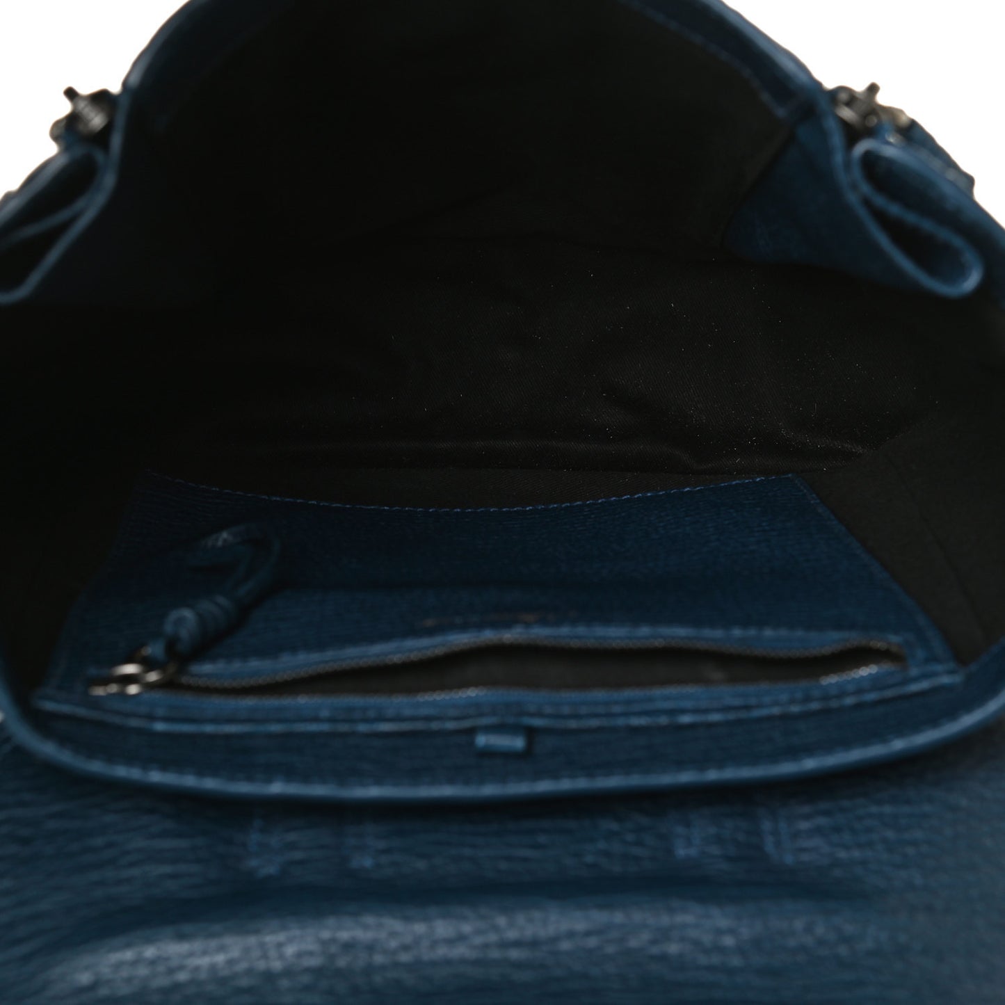 Textured Calfskin Pashli Backpack Navy