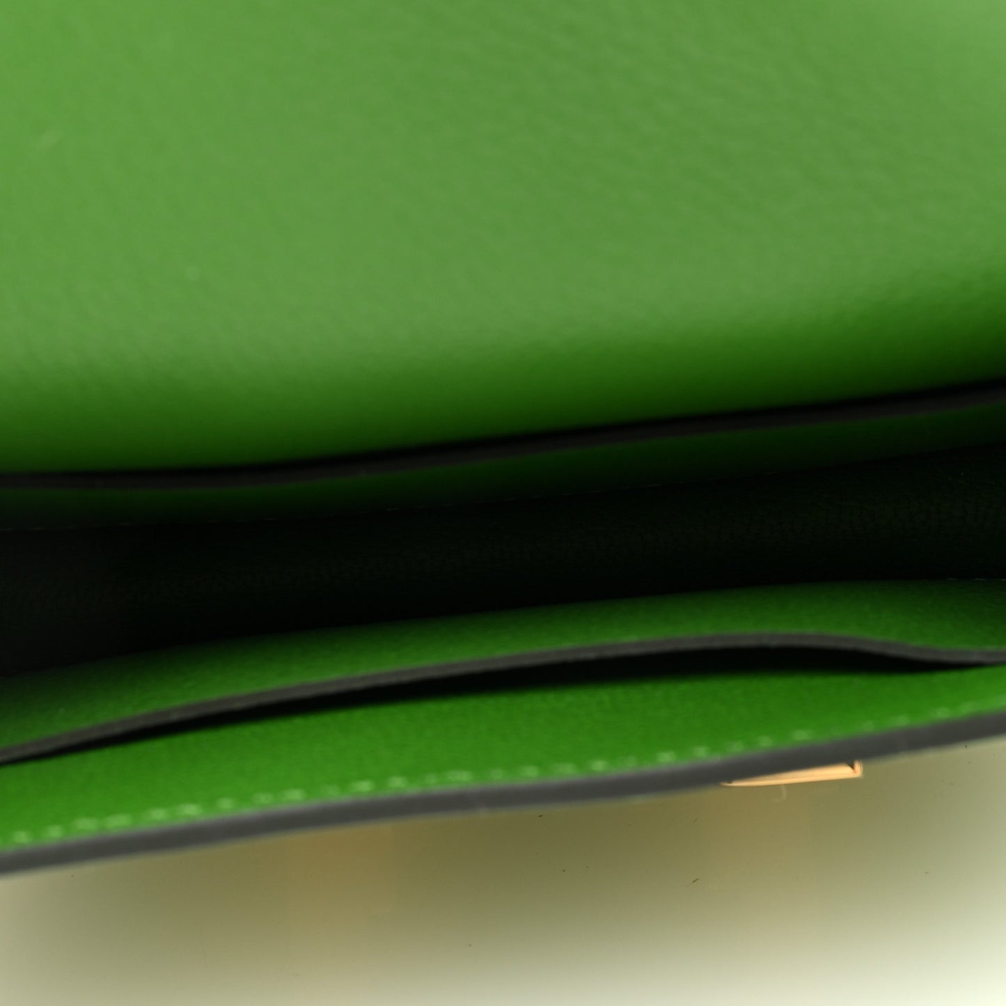 Evercolor Bi-Color Constance Slim Wallet Vert Yucca Mauve Pale