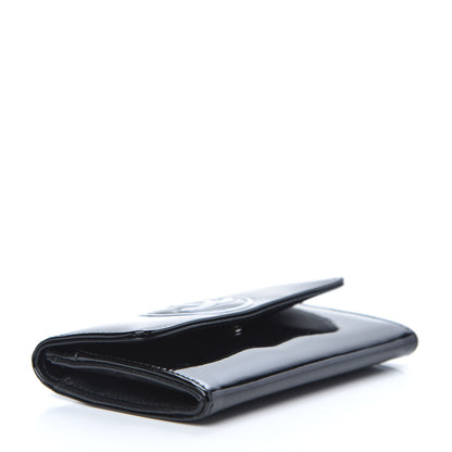 Chanel Patent CC Card Holder Black White 4 of 8