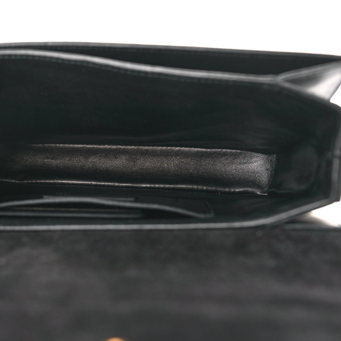 Suede Calfskin Medium Classic Lulu Bag Black