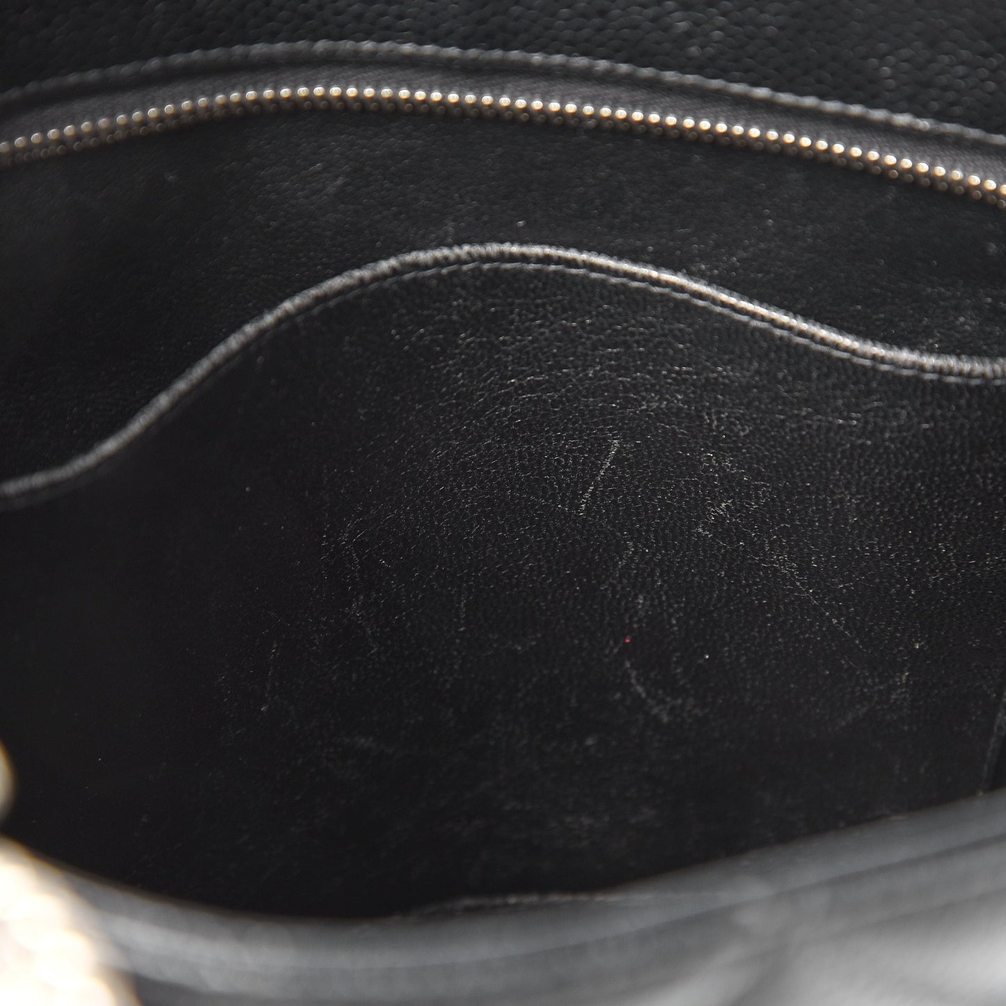 Caviar Quilted Medallion Tote Black
