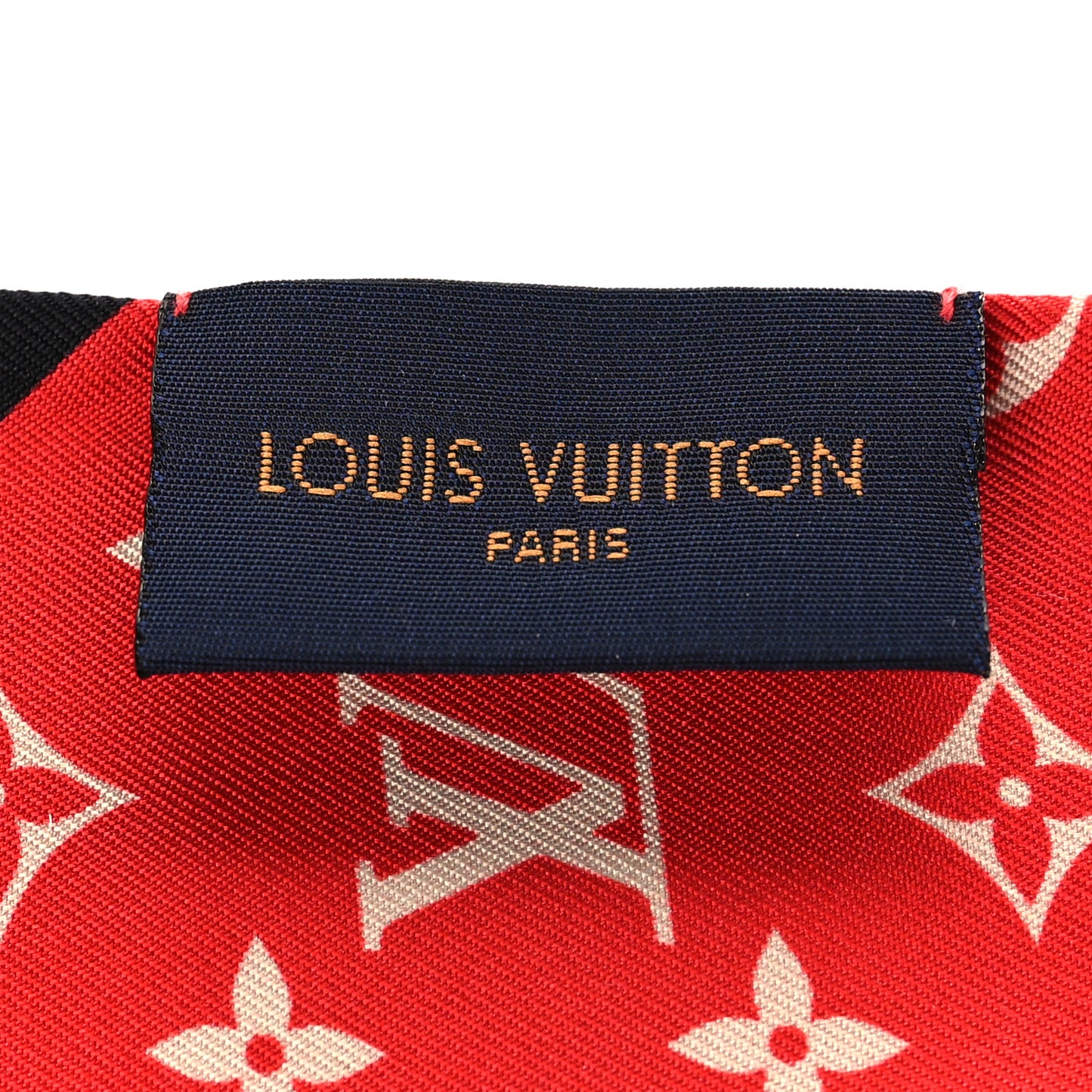 Silk Monogram Tribute To Chapeau BB Bandeau Red