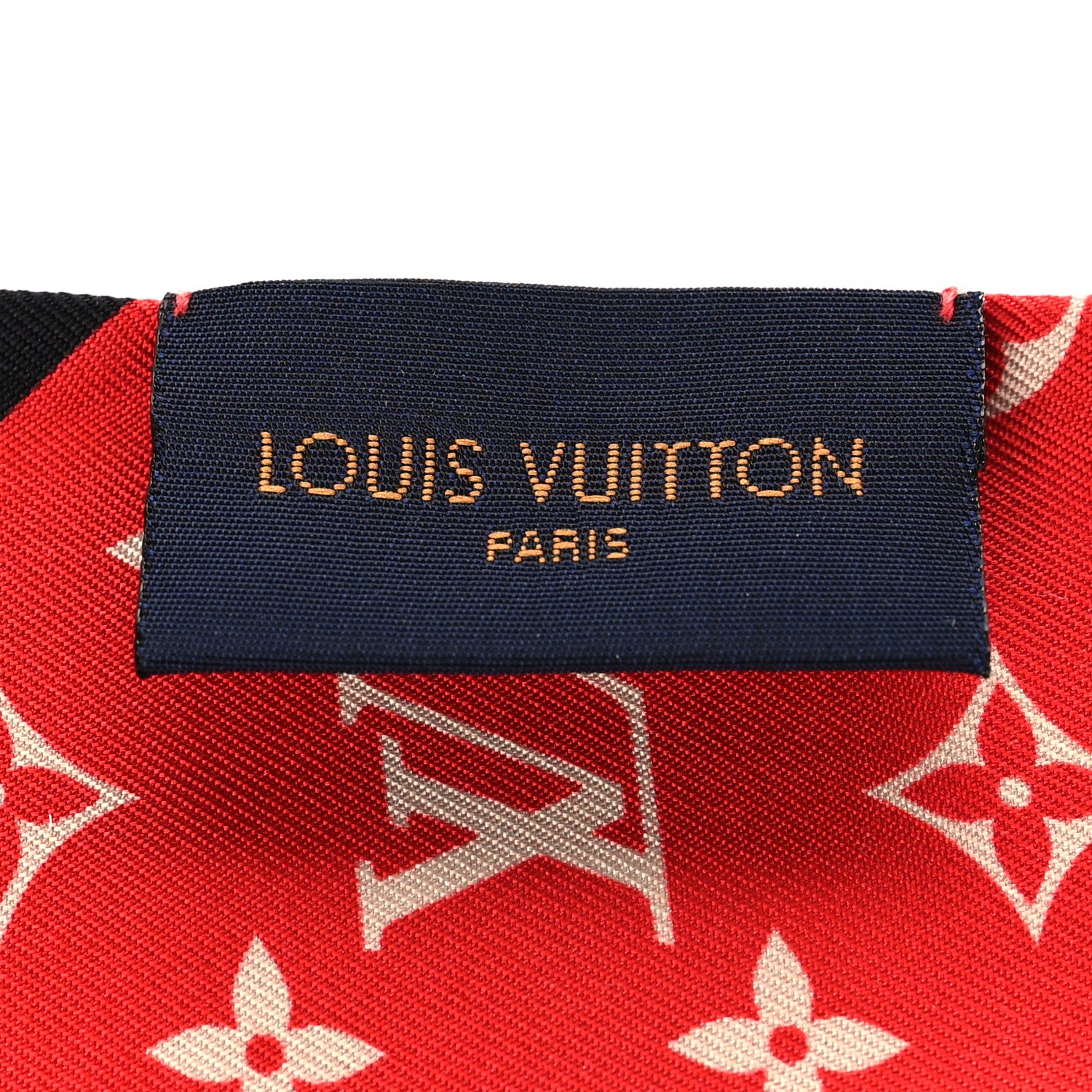 Louis Vuitton Silk Monogram Tribute To Chapeau BB Bandeau Red 3 of 3