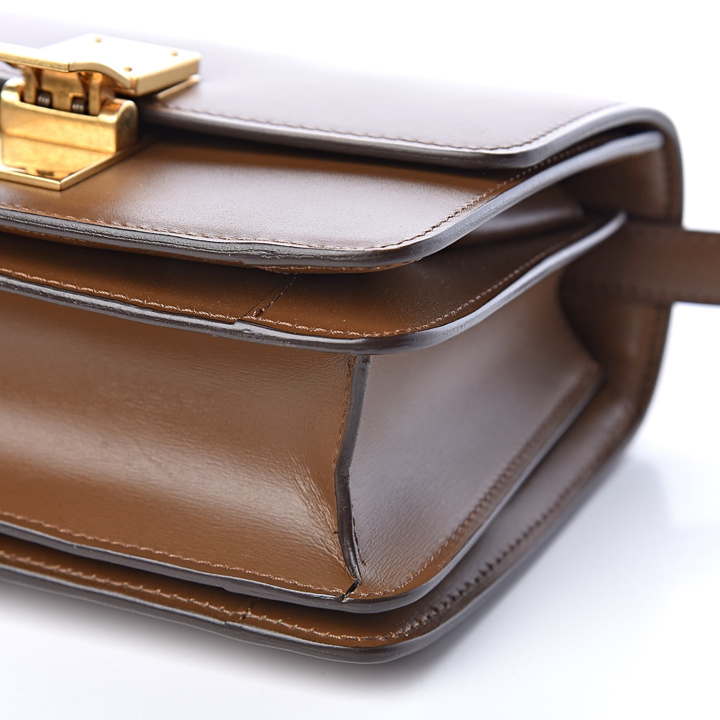 Box Calfskin Small Classic Box Flap Bag Camel