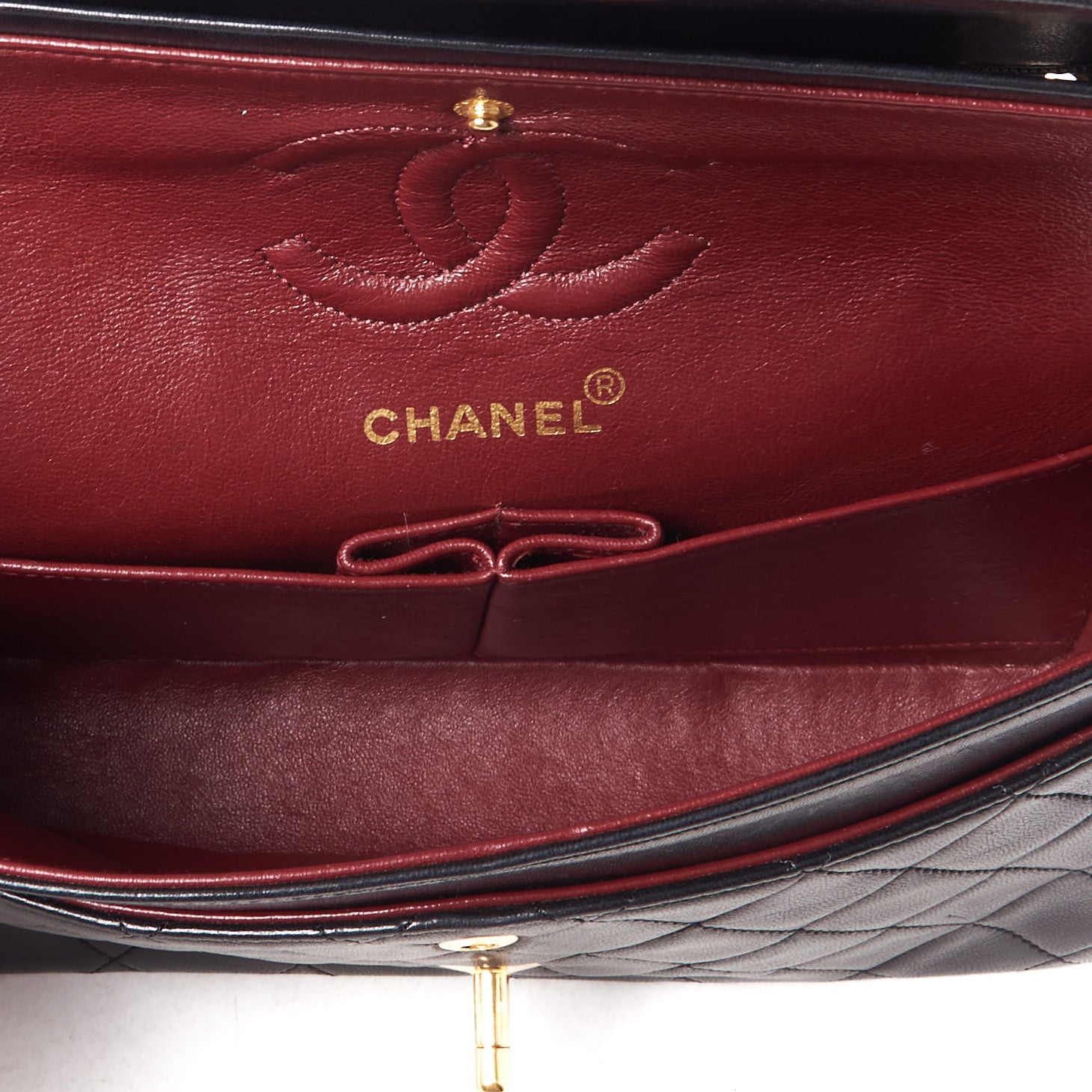 Chanel Lambskin Quilted Small Double Flap Black 4 of 10