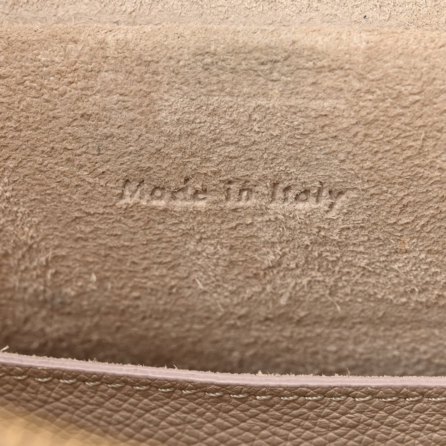Grained Calfskin Micro Belt Bag Linen