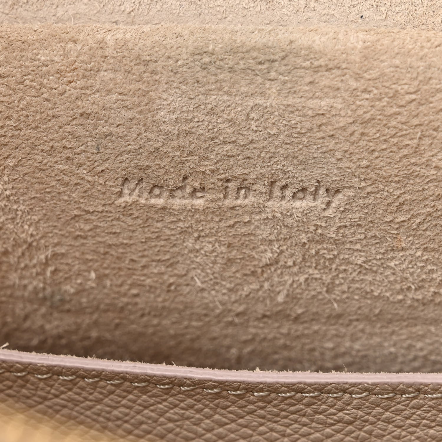 Celine Grained Calfskin Micro Belt Bag Linen 7 of 14
