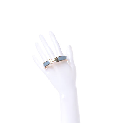 Hermes Enamel Narrow Clic Clac H Bracelet PM Aigue Marine 2 of 4