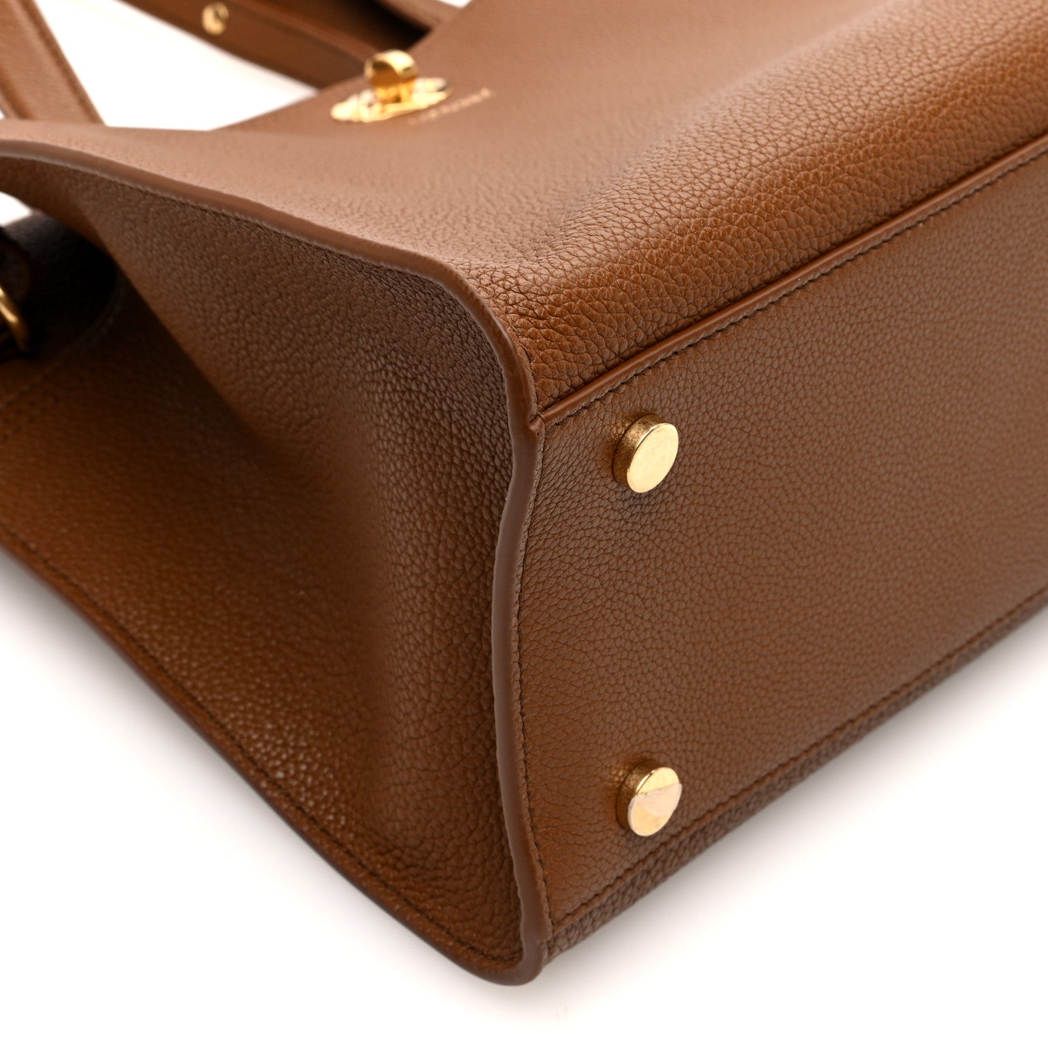 Burberry Grainy Calfskin Nova Check Small Cotswolds Tote Hazel 8 of 9