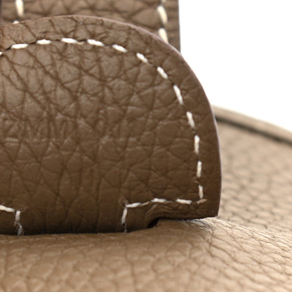 Hermes Taurillon Clemence Evelyne III GM Etoupe 7 of 10