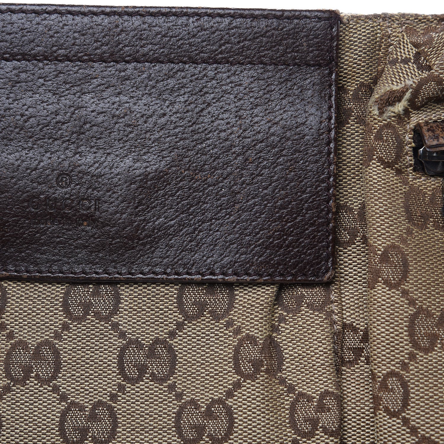 Gucci Monogram Web Belt Bag Dark Brown 13 of 15