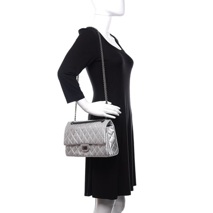 Chanel Metallic Lambskin Quilted 2.55 Reissue 226 Flap Silver 2 of 12