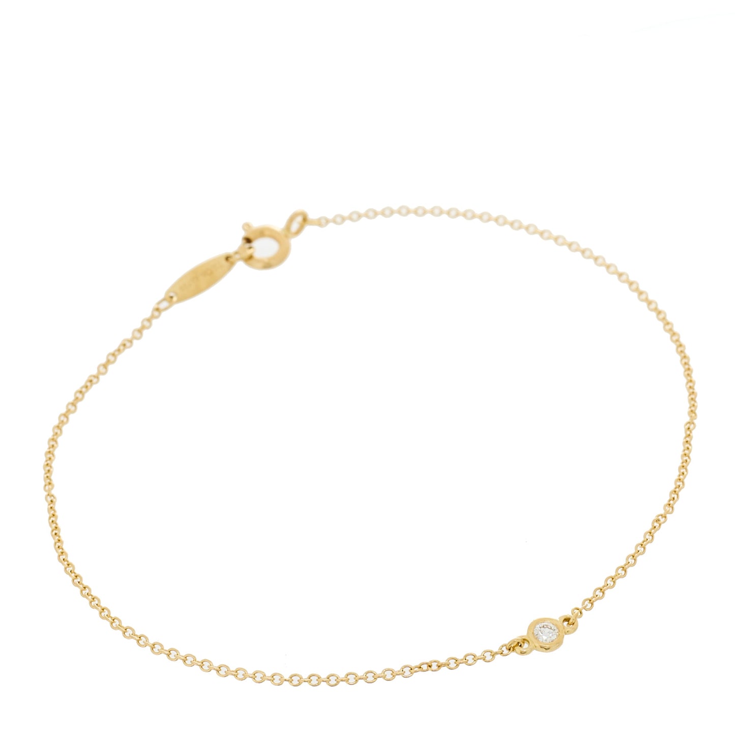 18K Yellow Gold Diamond .03ct Elsa Peretti Diamonds by the Yard Bracelet