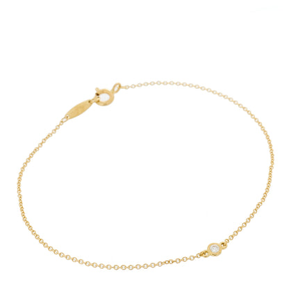 Tiffany 18K Yellow Gold Diamond .03ct Elsa Peretti Diamonds by the Yard Bracelet 1 of 4