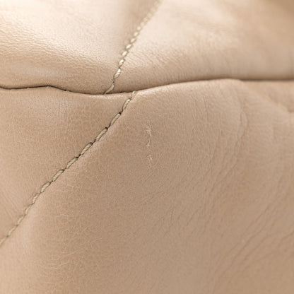Chanel Lambskin Quilted Large Chanel 19 Flap Dark Beige 11 of 11