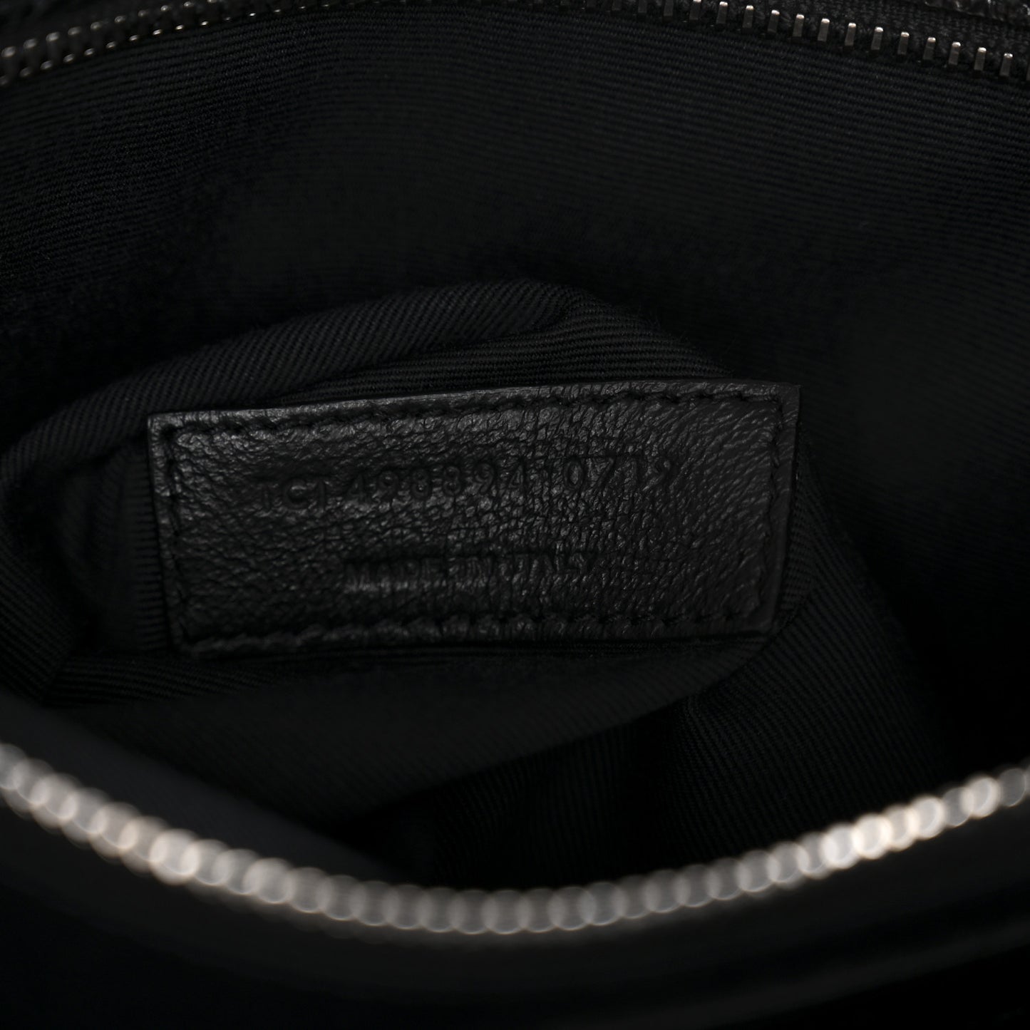 Crinkled Calfskin Matelasse Monogram Medium Niki Chain Satchel Black