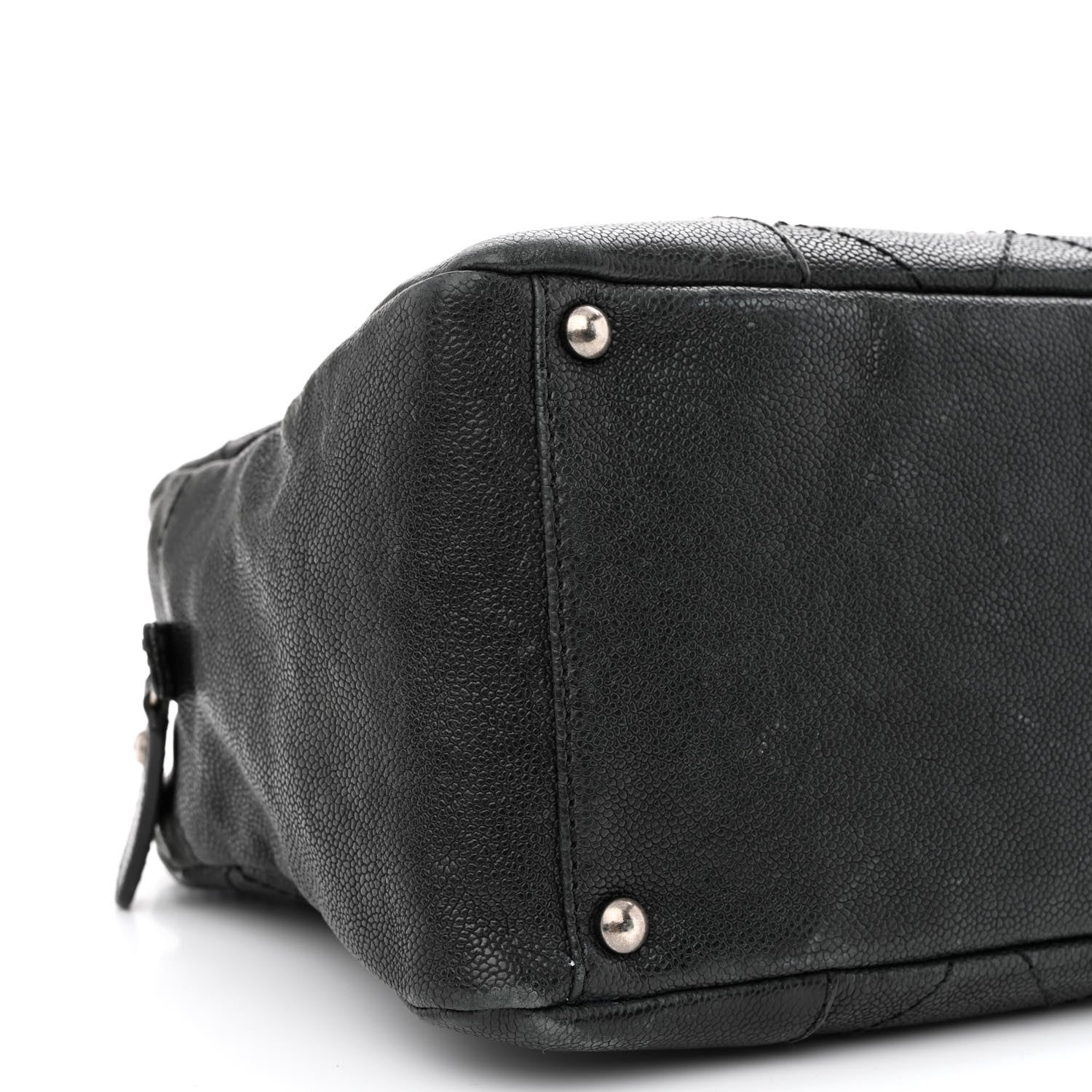 Chanel Distressed Caviar Outdoor Ligne Tote Black 9 of 11