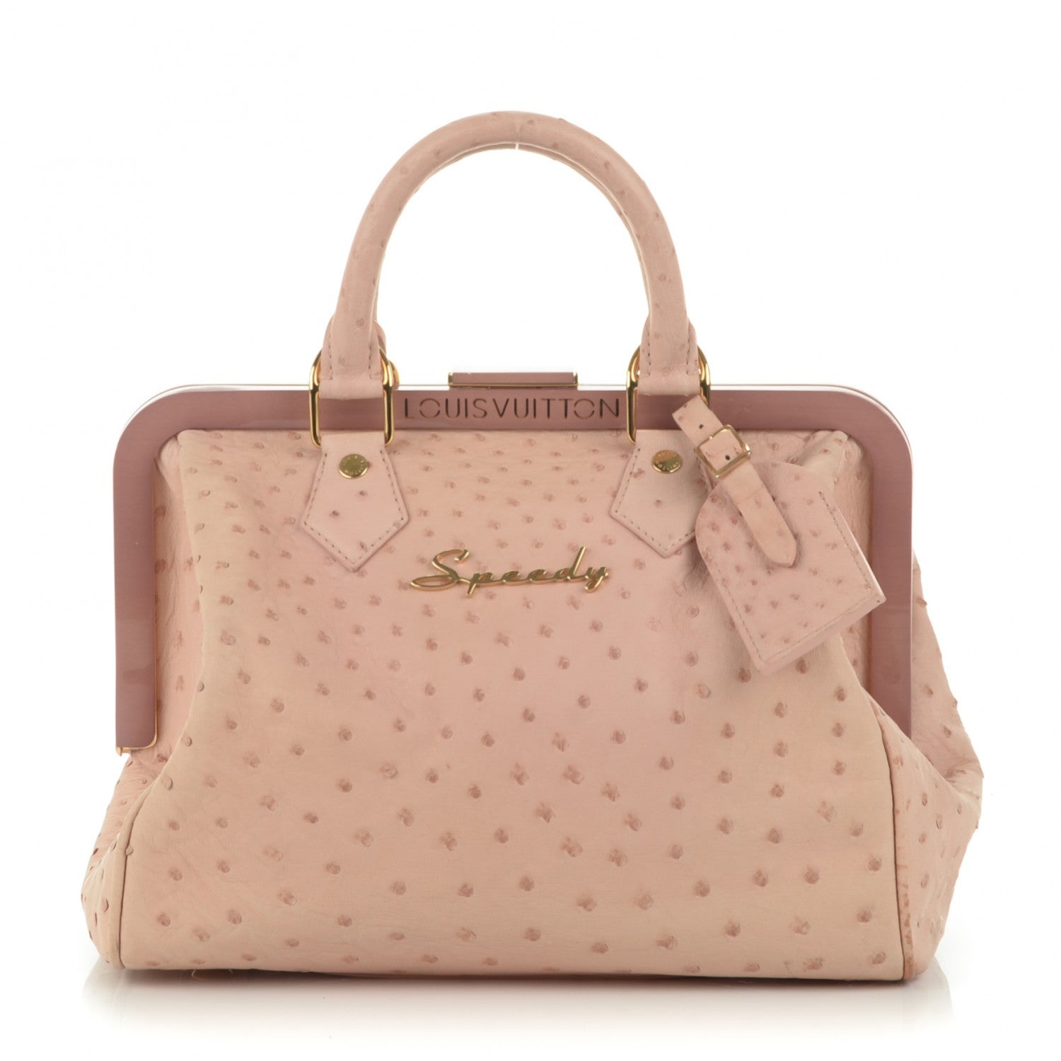 Louis Vuitton Ostrich Frame Speedy Pink 1 of 7