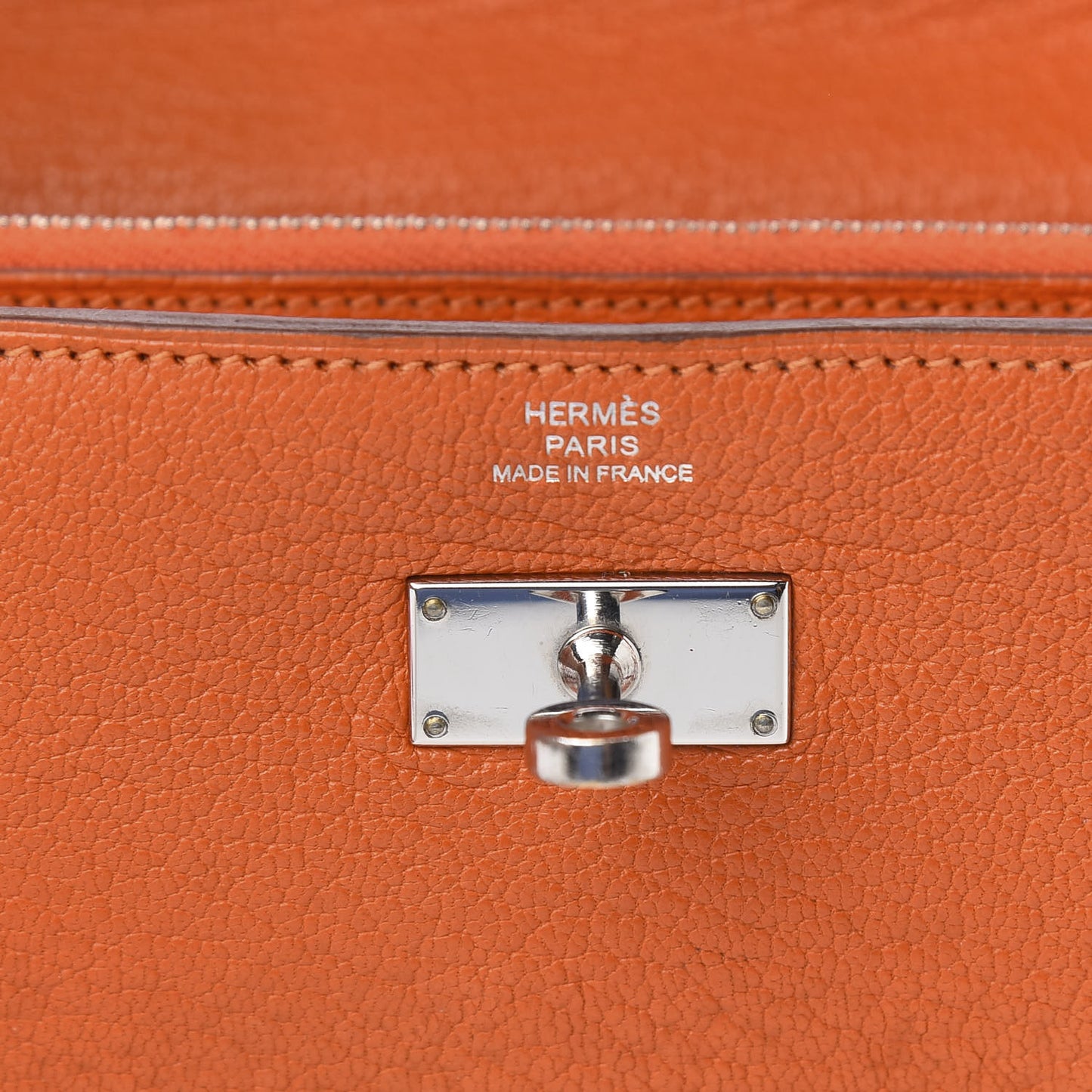 Chevre Mysore Kelly Longue Wallet Orange