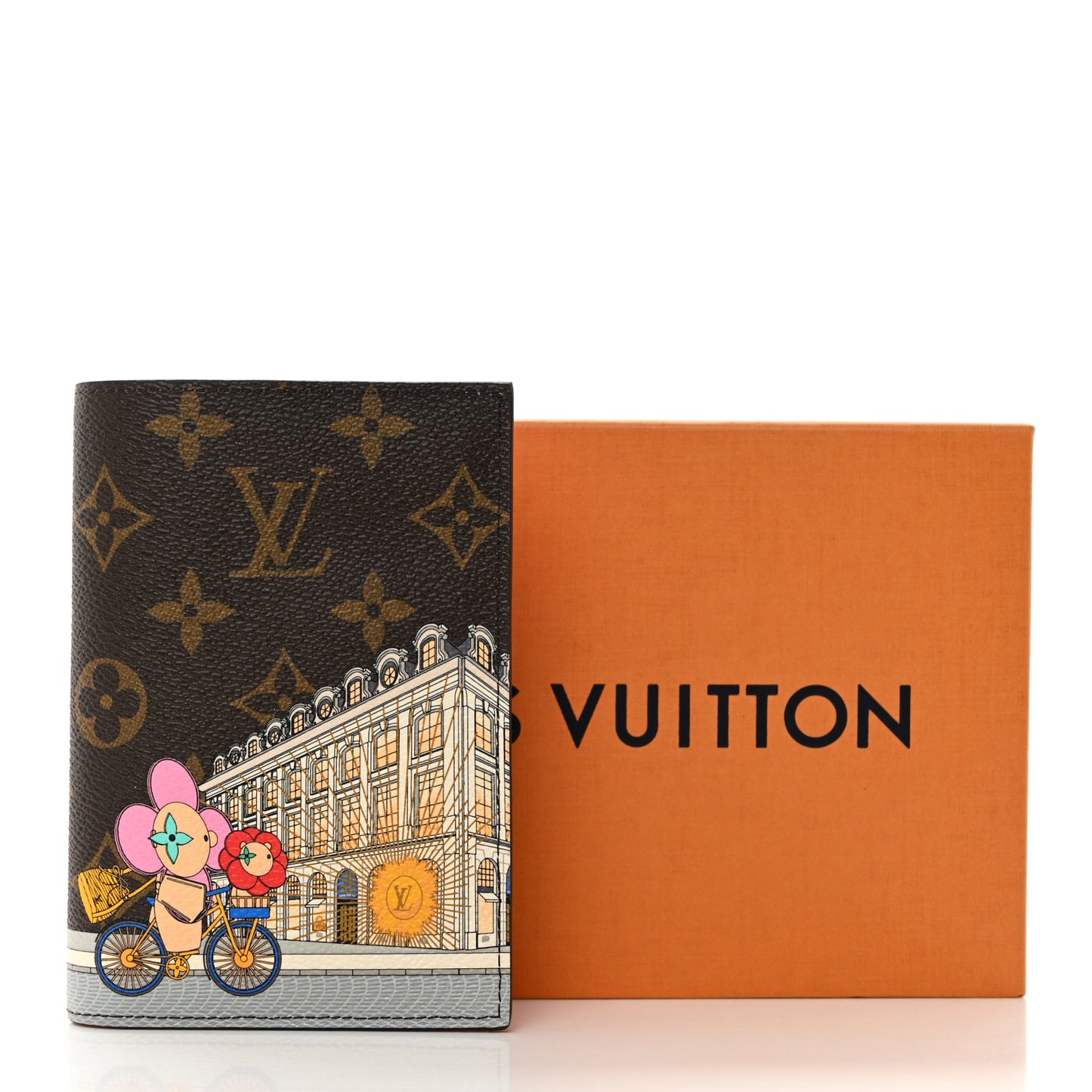 Monogram 2022 Christmas Animation Paris Passport Cover Pink