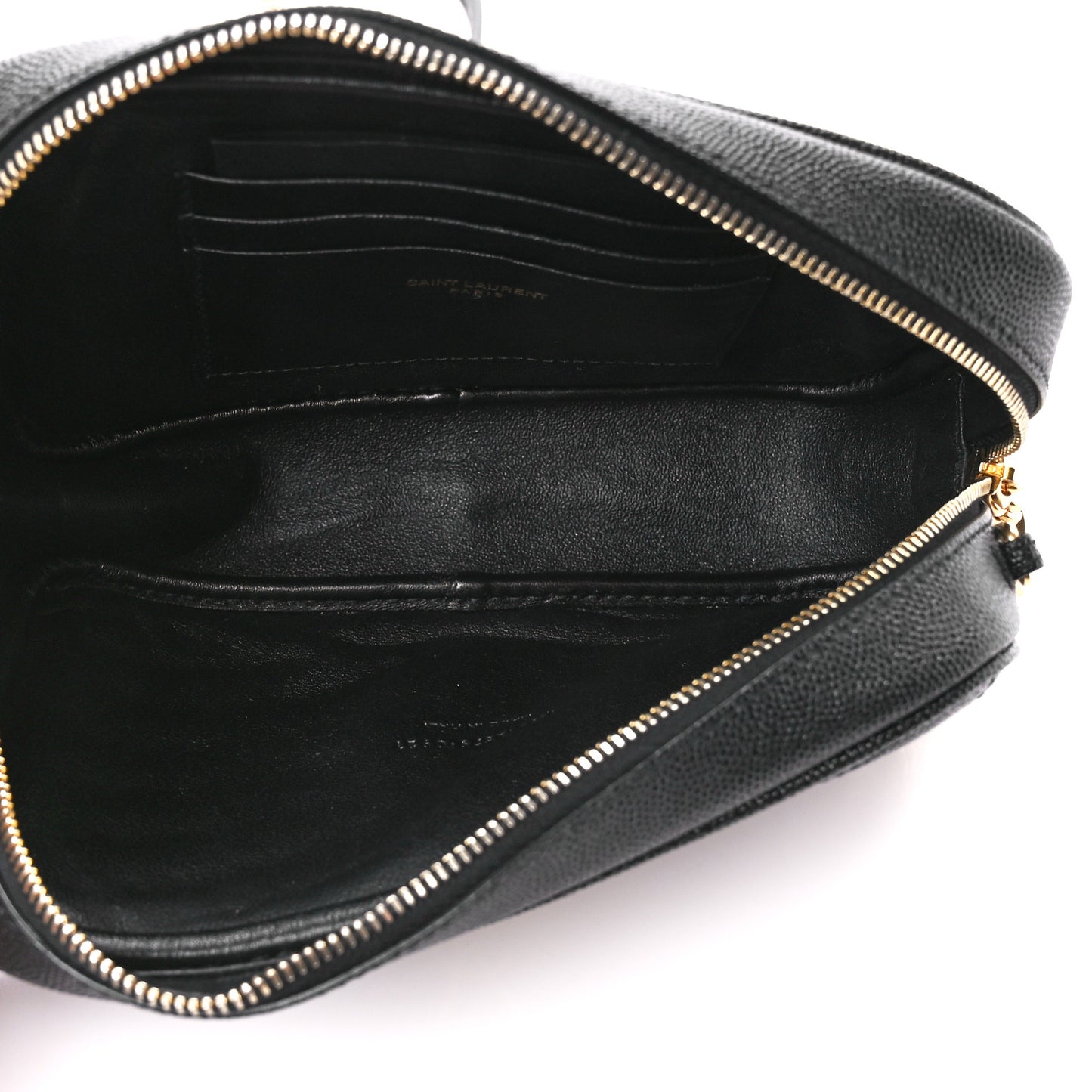 Grain De Poudre Matelasse Monogram Mini Lou Camera Bag Black