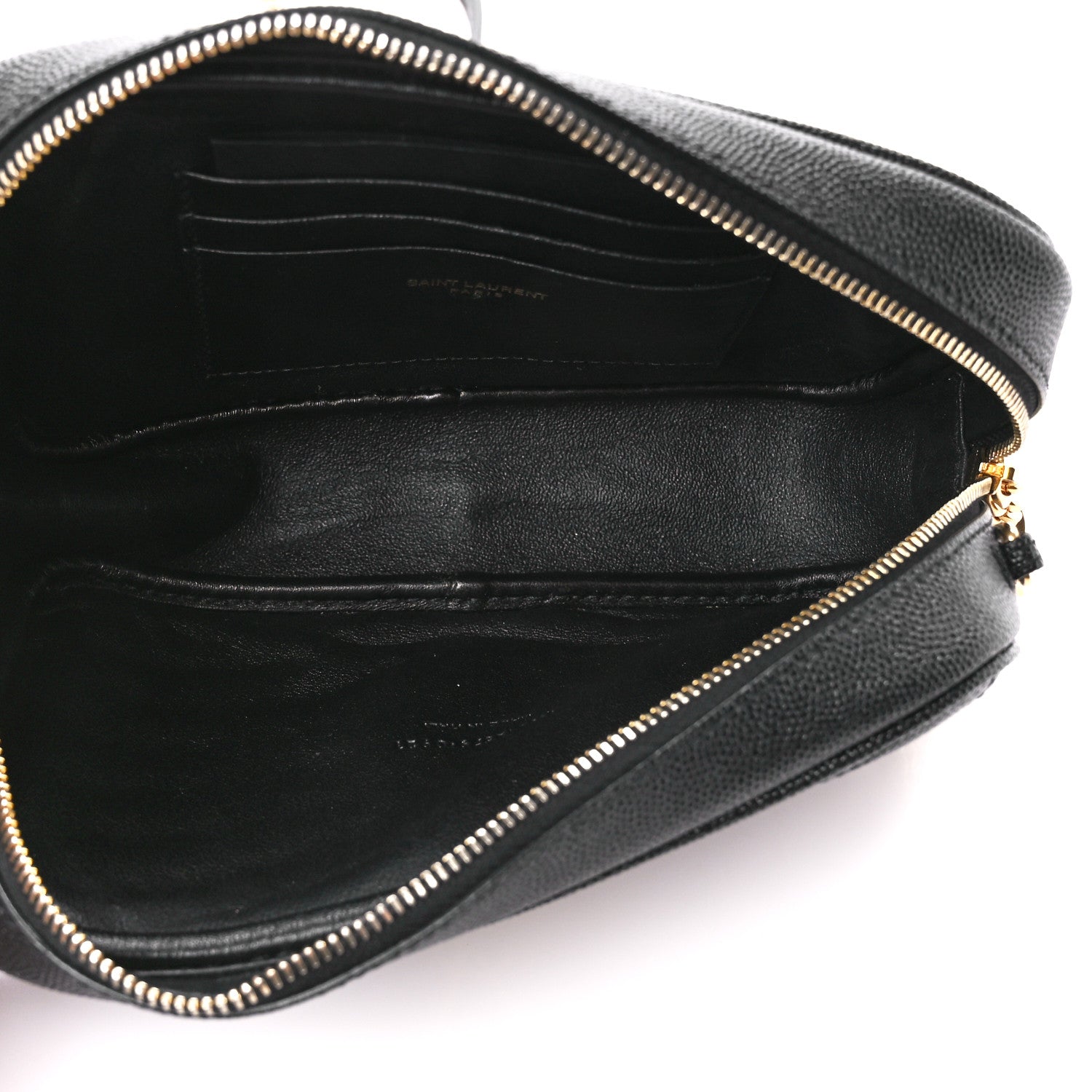 Saint Laurent Grain De Poudre Matelasse Monogram Mini Lou Camera Bag Black 5 of 11