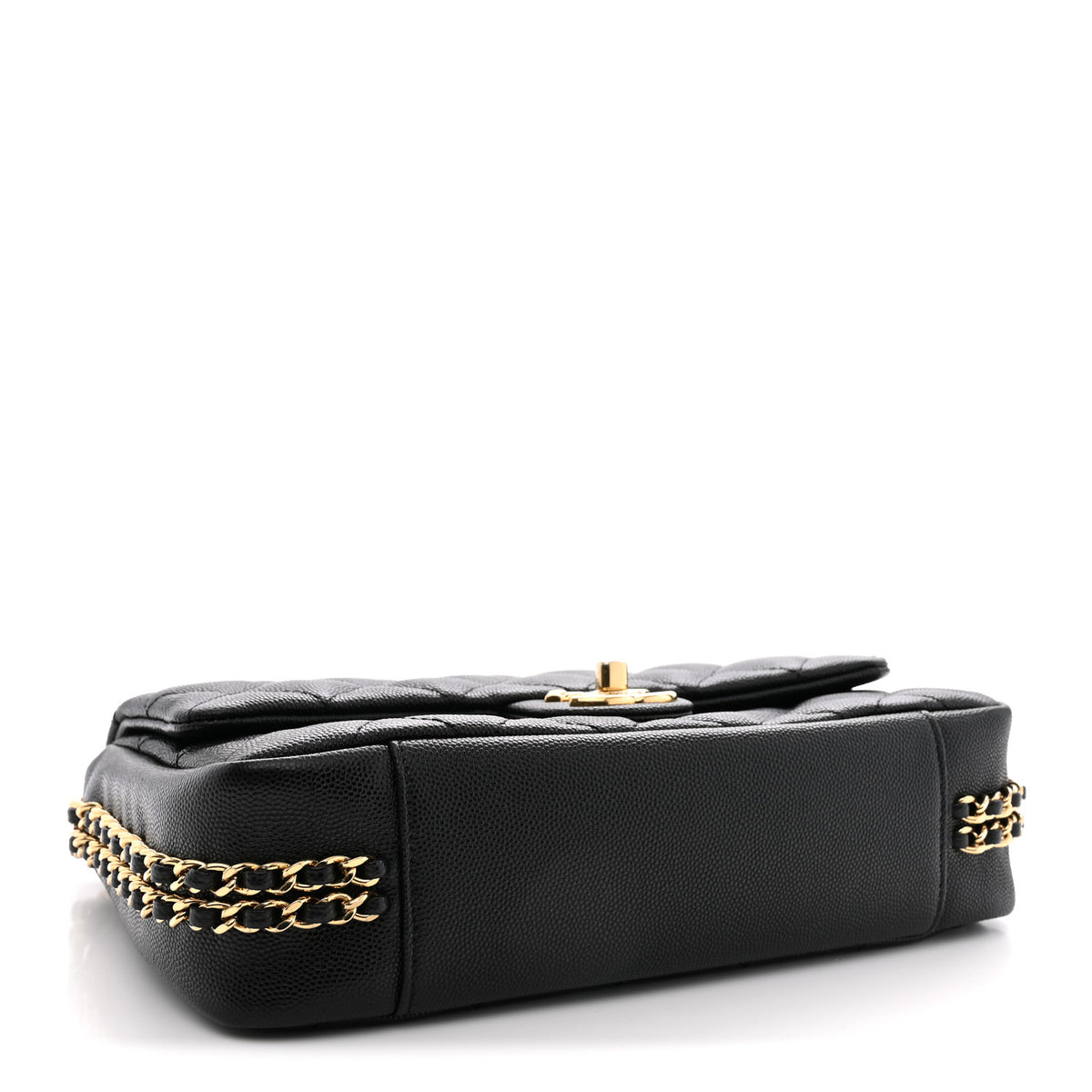 Caviar Quilted Small CC You Flap Black