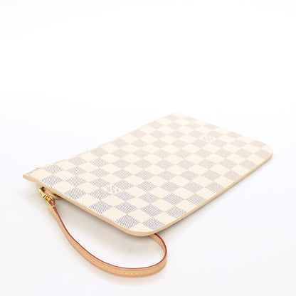 Louis Vuitton Damier Azur Neverfull MM GM Pochette Rose Ballerine 3 of 5
