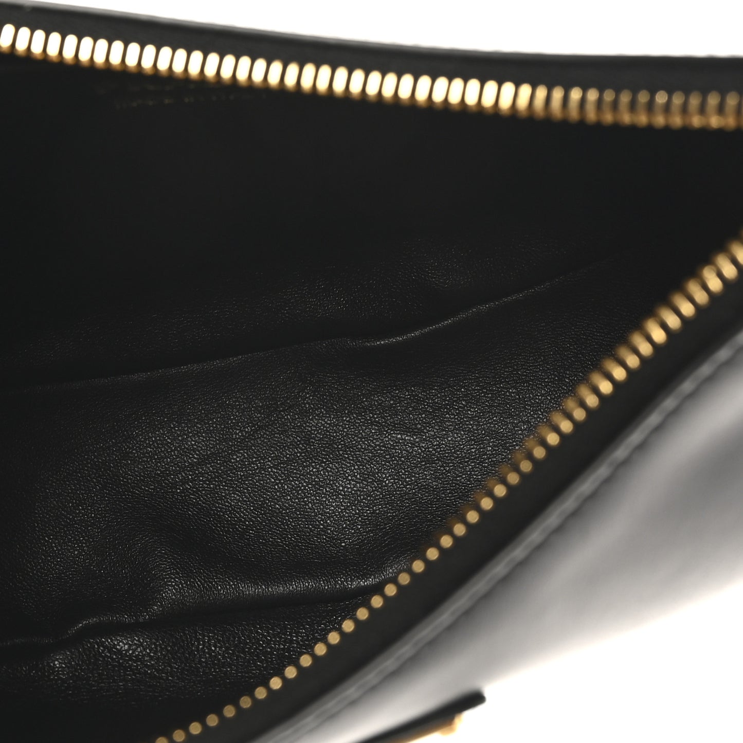 Soft Calfskin Arque Shoulder Bag Black