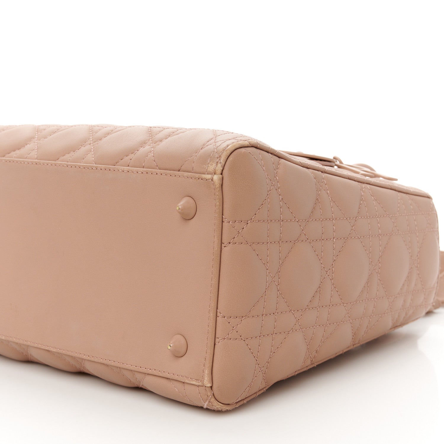 Christian Dior Ultra Matte Calfskin Cannage Medium Lady Dior Beige 10 of 16