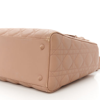 Christian Dior Ultra Matte Calfskin Cannage Medium Lady Dior Beige 10 of 16