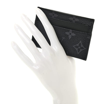Louis Vuitton Monogram Eclipse Porte-Cartes Double Card Holder 2 of 7