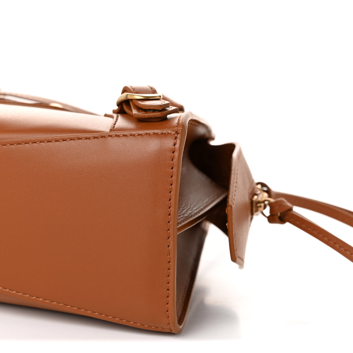 Smooth Calfskin Neo Classic Gold Hardware Mini City Camel